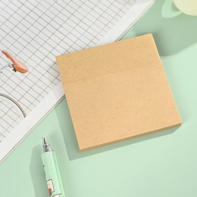 跨境高级灰纯色正方形便利贴7.5*7.5手帐可撕创意文具方格图3