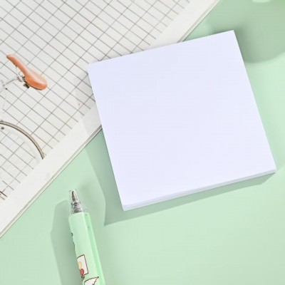 跨境高级灰纯色正方形便利贴7.5*7.5手帐可撕创意文具方格图7