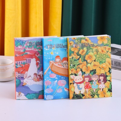 批发创意封面日记本可爱小清新记事本 ins风学生笔记本加厚笔记本图2