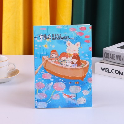 批发创意封面日记本可爱小清新记事本 ins风学生笔记本加厚笔记本图5