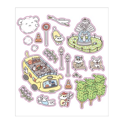 可爱英伦小狗贴纸ins韩系创意卡哇伊diy装饰素材咕卡手账贴纸贴画图4