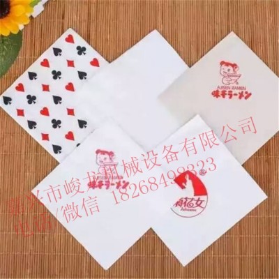 嘉兴峻龙全自动餐巾纸压花折叠机，手帕纸设备，无纺布压花折叠机图2