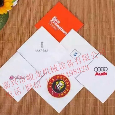 嘉兴峻龙全自动餐巾纸压花折叠机，手帕纸设备，无纺布压花折叠机图3