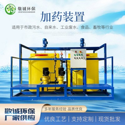 全自动加药装置 PAM PAC磷酸盐计量泵加药投加设备搅拌桶加药装置