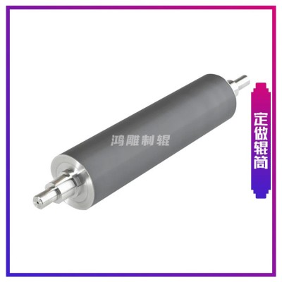 鸿雕耐磨重型传动辊筒 复合防锈滚轴镀铬锌无动力滚筒硅胶辊批发图2