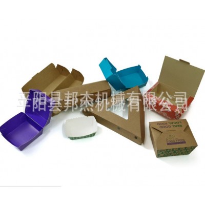 厂家直销 双工位汉堡盒机 打包盒机 纸盒成型机 餐盒机 稳定生产图3