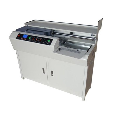 全自动无线胶装机 小型印佳胶订压痕切纸标书装订机厂家批发图5