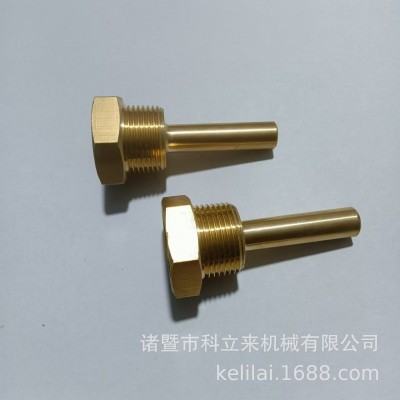 温度传感器接头 仪表感温器接头 铜水温传感器 毛细管传感器外壳图4