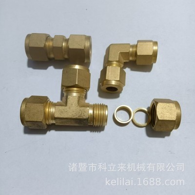 铜内丝三通 内外丝三通接头 非标三通管件接头 异径三通接头图2