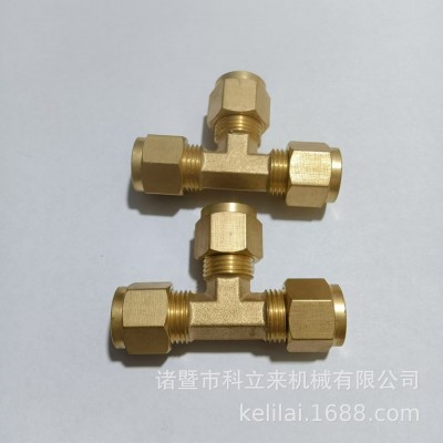 铜内丝三通 内外丝三通接头 非标三通管件接头 异径三通接头图4