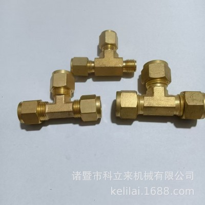 铜内丝三通 内外丝三通接头 非标三通管件接头 异径三通接头图5