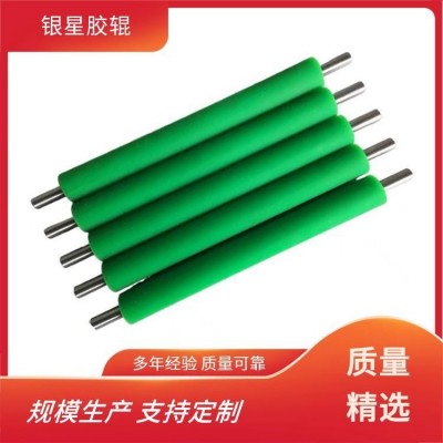 裱纸机用涂胶辊 春风银星 PU聚氨酯印刷辊 包胶印染厂用 实力厂家定做图4