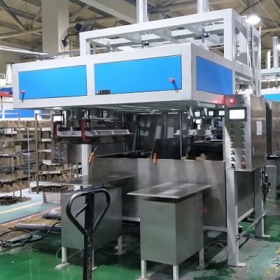 工厂定制科定牌双工位成型机、可降解产品生产机器图5