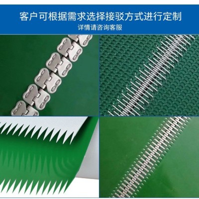 PVC输送带流水线工业皮带防滑传送带绿色平皮带轻型传动带厂家图4