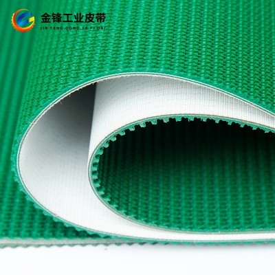 PVC工业输送带传动带流水线生产运输带传送带绿色草坪纹输送带图3
