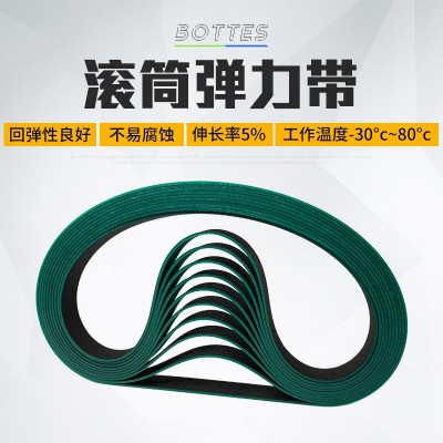 德国西格林绿黑光面聚酯工业机械传动设备皮带滚筒片基带弹力带图1