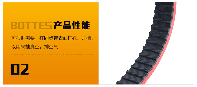 拉膜同步带，橡胶带加红胶，包装机同步带_12.jpg