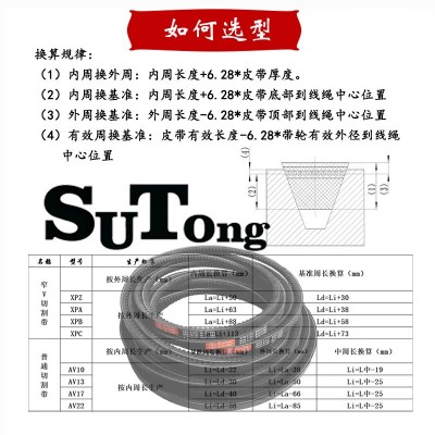 苏通高品质XPC4000-4500齿形汽车三角带 电机 风机空压机皮带耐磨图5