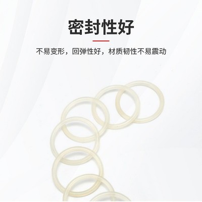 订做工业橡胶件机械密封圈氟胶透明O型圈垫片圆形白色硅胶防水圈图3