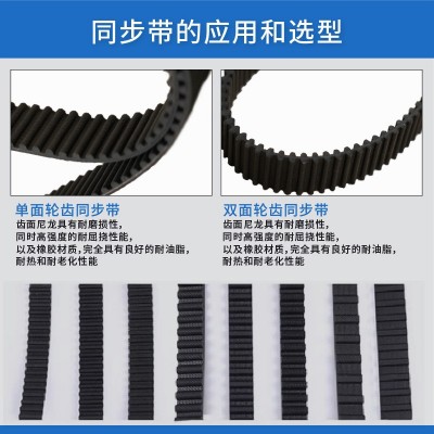 双面齿DA5M齿形皮带D5M940 D5M950 D5M955 D5M960橡胶同步带图2