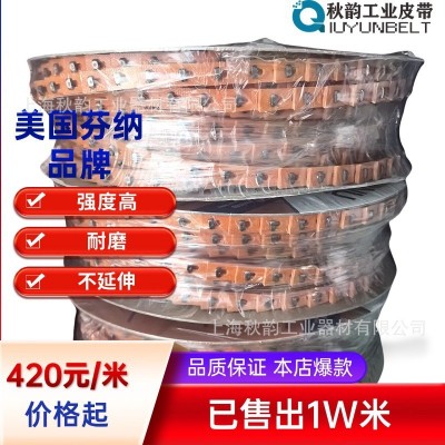 原装进口美国芬纳活络带FENNERNuTLink橙色带钉进 口传动带