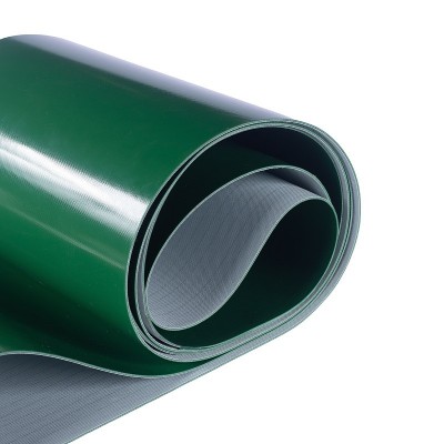 做PVC绿色流水线生产线传送运输平皮带 提升机爬坡传动输送带图4