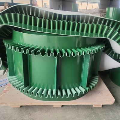 做PVC绿色流水线生产线传送运输平皮带 提升机爬坡传动输送带图2