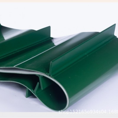 定制pvc加挡板防滑工业流水线传送输送带1米宽提升机运输皮带厂家图4