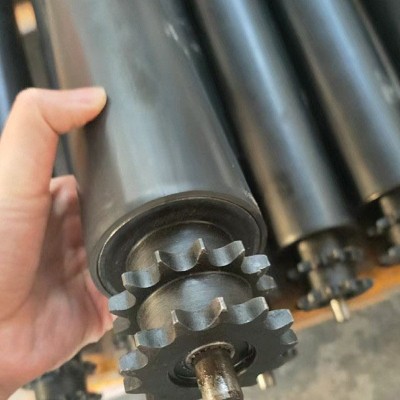 不锈钢托辊无动力滚筒主从动流水线传送带传动托辊无动力滚筒厂家图4