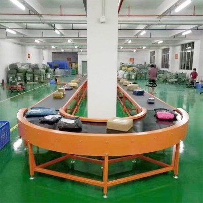 皮带转弯输送机 90°流水线环形转弯机厂家定 180°U型PVC拐弯机图4