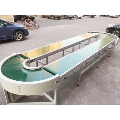 皮带转弯输送机 90°流水线环形转弯机厂家定 180°U型PVC拐弯机图5