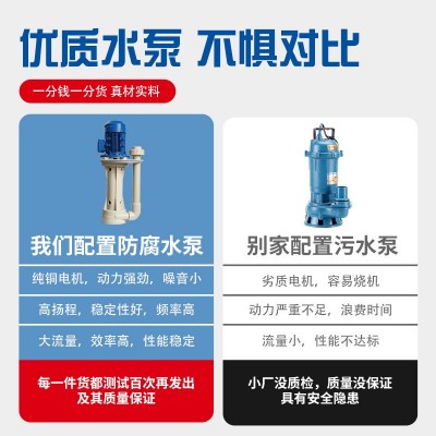 PP喷淋塔不锈钢废气处理洗涤塔脱硫塔油烟酸雾净化废气吸收过滤塔图4