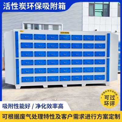 活性炭吸附箱工业废气处理设备车间漆雾净化除味活性炭吸附环保箱图5