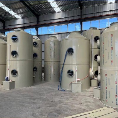 pp碳钢不锈钢酸雾净化洗涤塔水淋除尘除雾器喷淋塔废气处理设备图4