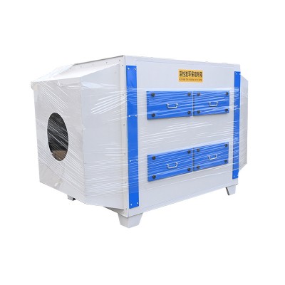 定制活性炭吸附箱工业废气处理废气净化机除臭 二级活性炭吸附箱图5