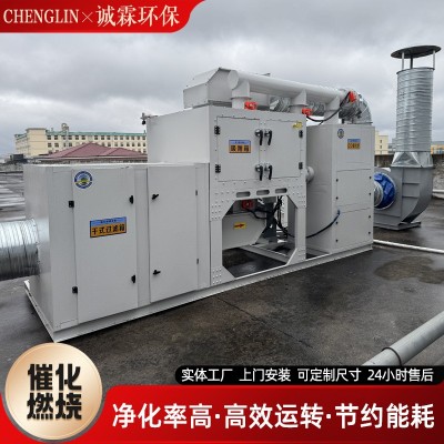 厂家RCO活性炭吸脱附过滤箱工业有机废气处理一体机催化燃烧设备图2