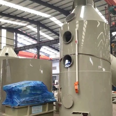 厂家货源除尘净化设备锅炉窑炉烟气脱硫PP酸雾碱洗塔喷淋塔图2