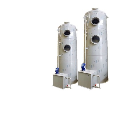 厂家批发不锈钢喷淋塔PP喷淋塔酸雾净化塔除臭净化旋流塔pp洗涤塔图4