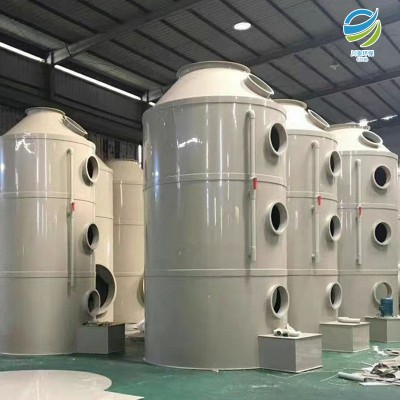 工业废气处理设备PP喷淋塔粉尘脱硫塔酸碱气体处理洗涤塔图3