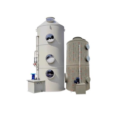 厂家pp喷淋塔除尘酸雾净化塔除油烟脱硫塑料旋流板填料洗涤塔图5