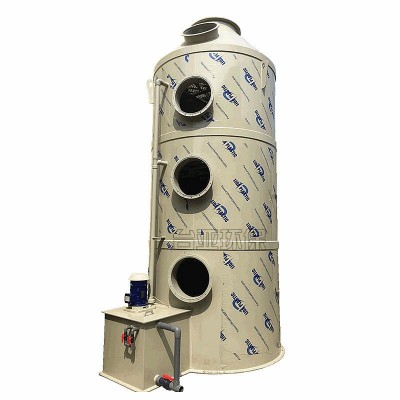 厂家直供PP喷淋塔 工业废气处理设备酸雾除臭旋流洗涤塔 PP喷淋塔图5