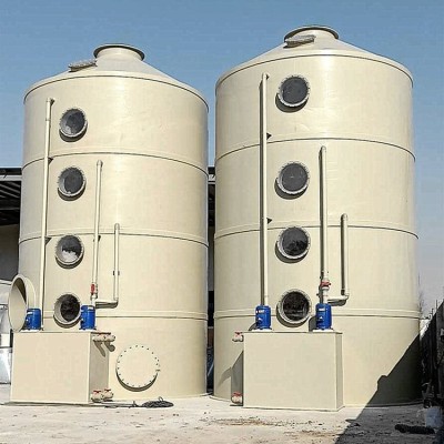 pp喷淋吸收塔 酸碱 气旋混动喷淋塔 废气设备 板材可定制图4