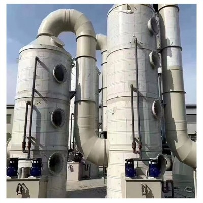 pp喷淋吸收塔 酸碱 气旋混动喷淋塔 废气设备 板材可定制图2