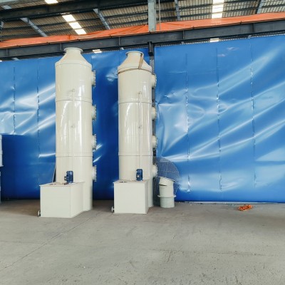 pp喷淋塔废气处理设备工业洗涤塔酸雾不锈钢水淋除尘除雾 器净化图3