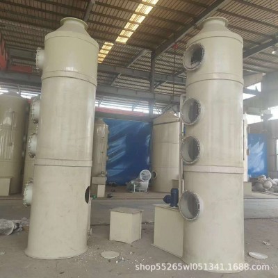 pp净化塔废气处理设备工业洗涤塔酸雾不锈钢水淋除尘除雾器喷淋塔图5