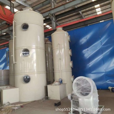 pp净化塔废气处理设备工业洗涤塔酸雾不锈钢水淋除尘除雾器喷淋塔图2