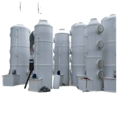 pp喷淋塔定制 酸雾废气处理酸洗塔碱洗塔高效除臭不锈钢喷淋塔图2