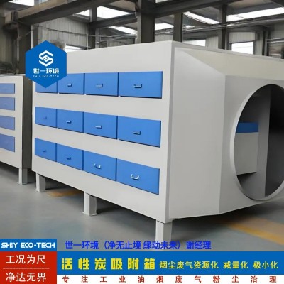 世一环境活性炭吸附箱活性炭过滤箱工业活性炭过滤箱生产 一体机图2
