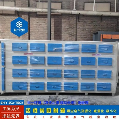 世一环境活性炭吸附箱活性炭过滤箱工业活性炭过滤箱生产 一体机图3