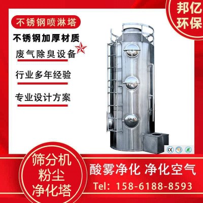 筛分机粉尘颗粒净化塔专用粉尘废气喷淋塔pp喷淋塔 米蓝环保图2